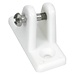 Deck Hinge 90° White Plastic