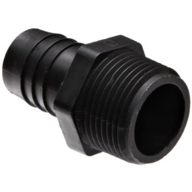 Tube Connector 3/4 Black