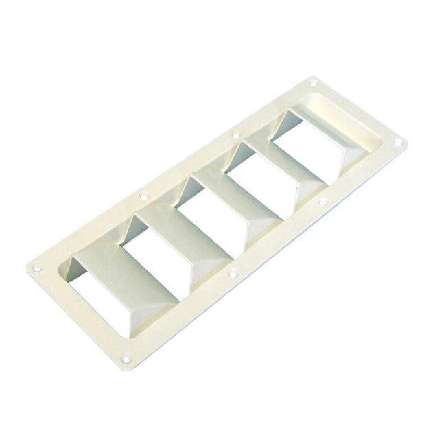 Louvered  Vent Plastic White