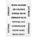 Forespar Winch Labels
