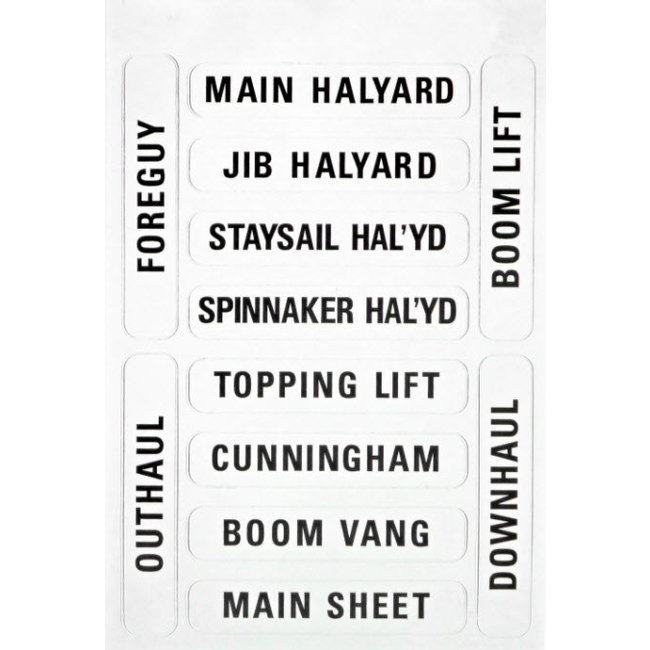 Forespar Winch Labels