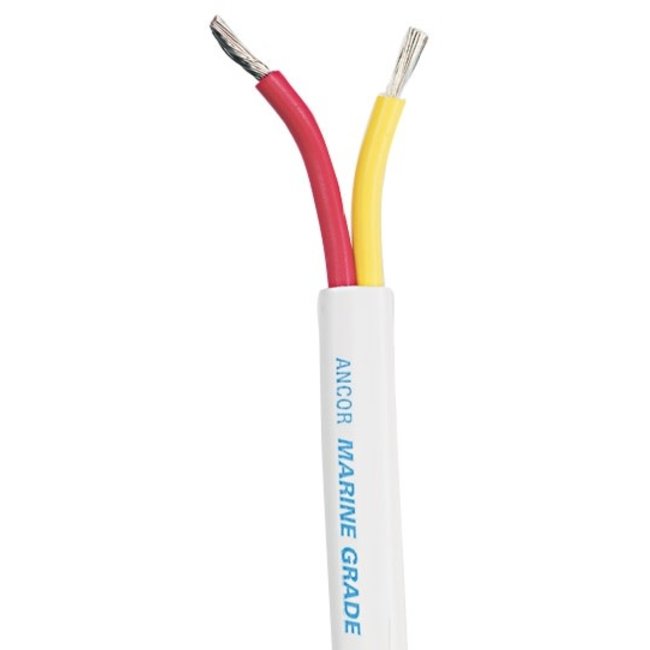 Tinned Copper Wire 12/2 Flat Duplex Red/Yellow