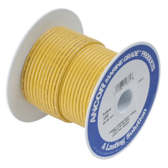 Tinned Copper Wire 18GA 35' Yellow