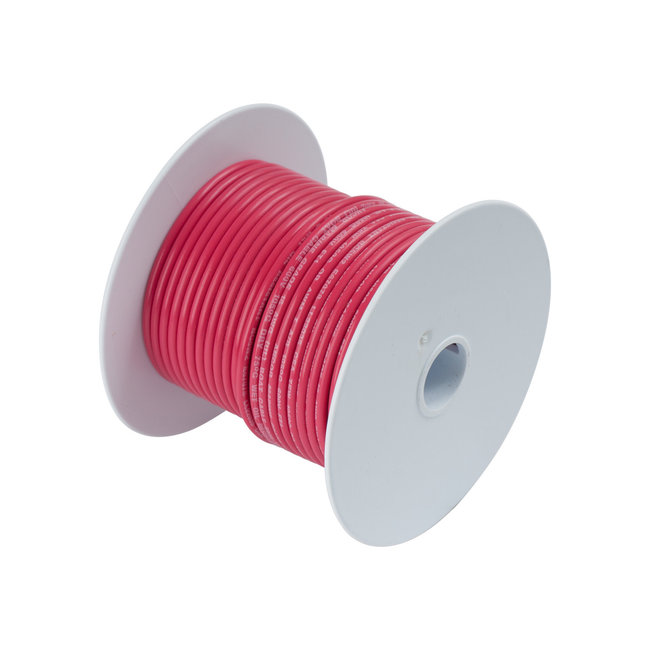 Tinned Copper Wire 16GA 25' Red