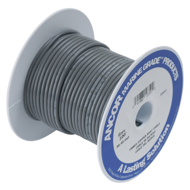 Tinned Copper Wire 16GA 25'  Grey