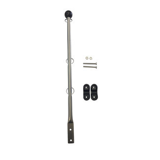 Flag Pole 15.5" Rail Mount SS