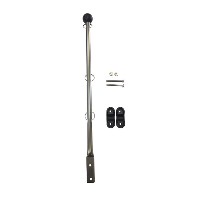 Flag Pole 15.5" Rail Mount SS