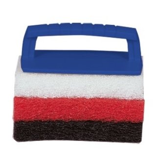 Scrub Pad Kit W/Handle 3 Pads