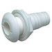 Plumbing & Fixtures Thru Hull 3/4" White Plastic