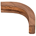 Teak Bulkhead Inside Corner 1/2''