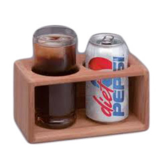 Teak Two-Drink Rack