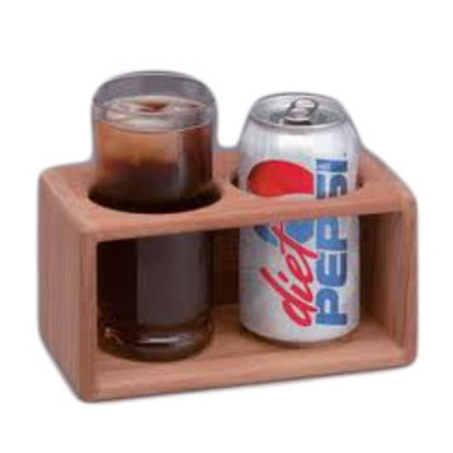 Teak Two-Drink Rack