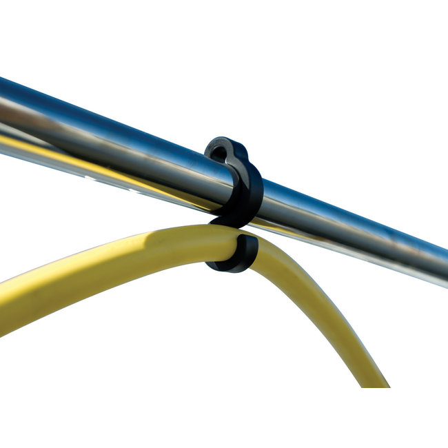 Power Cord S Clip Black 6pk