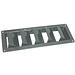 Louvered Vent 5 Abs Black