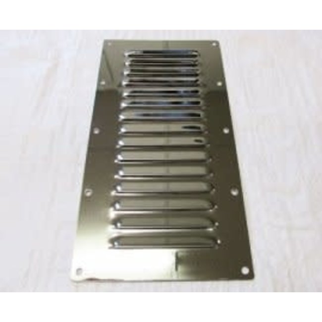 Louvered Vent  5" x 9" Stainless