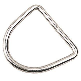 Stainless Steel D Ring 1/4 x 2"