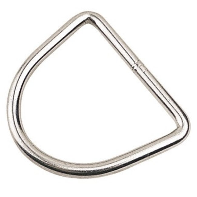 Stainless Steel D Ring 1/4 x 2"