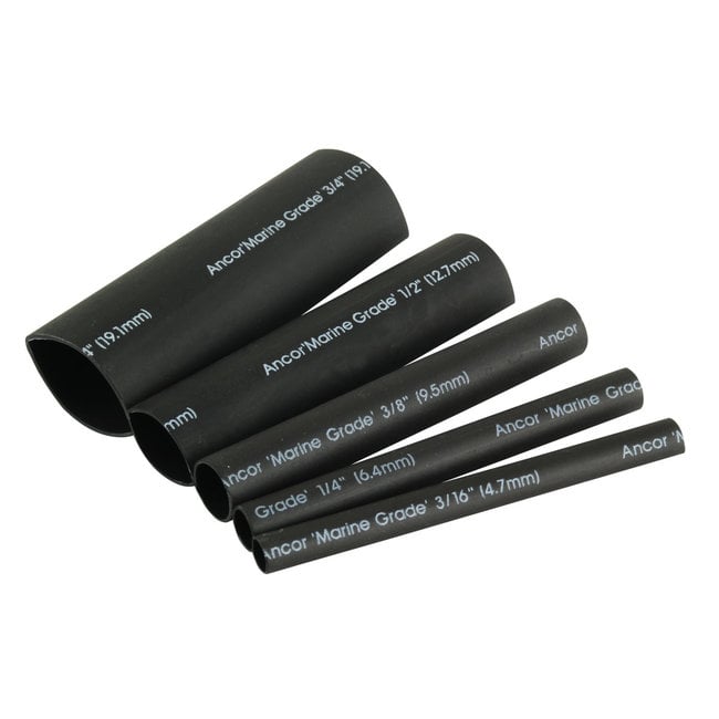 Heat Shrink 3" Assorted Black 8pk