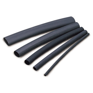 Heat Shrink 1/4" 3" Black 3pk