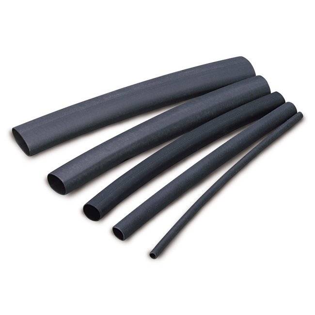Heat Shrink 1/4" 3" Black 3pk