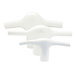 Spreader Boot Large Pair White Soft Pvc
