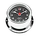 Clock Chrome W/Black 50mm Face