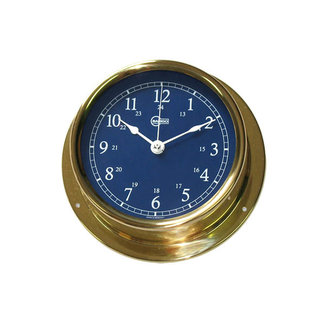 Victory Clock 4" Brass Blue Dial