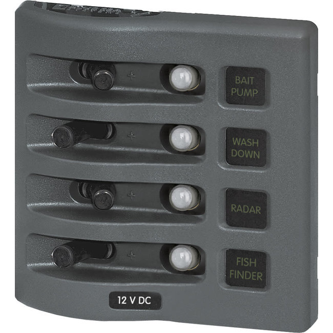 Panel 4-POS Grey 12 Volt