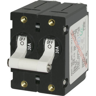 Breaker Double 30 Amp White