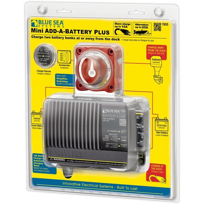 Battery Charger  10A  with Switch Add-A-Battery
