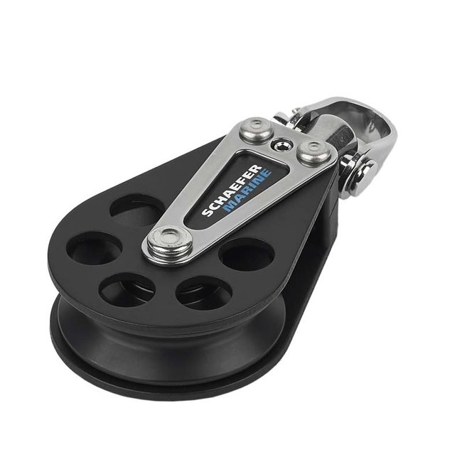 Single Aluminum Block with Aluminum Sheave