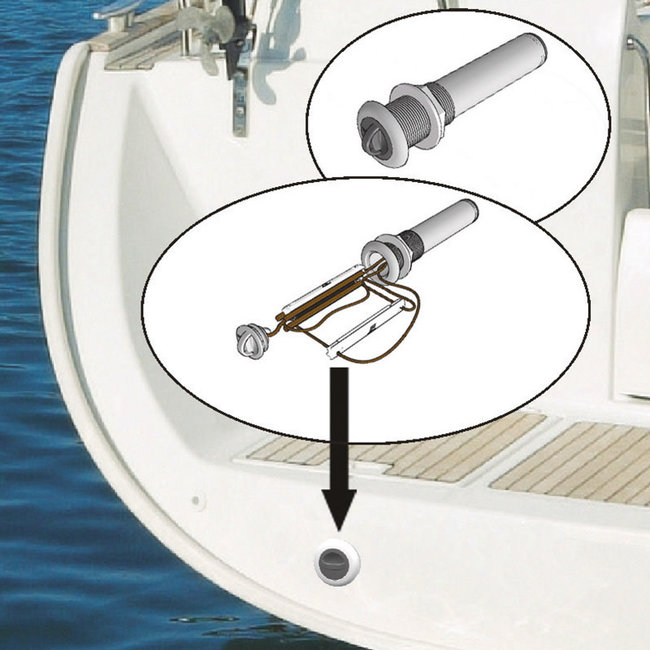 Safety Ladder In-Hull Mount 3 Step S.S. Handle XX
