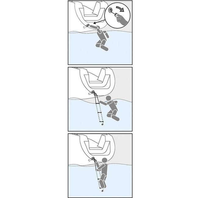 Safety Ladder In-Hull Mount 3 Step S.S. Handle XX