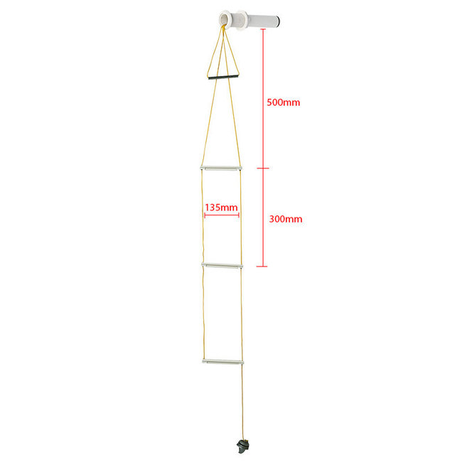 Safety Ladder In-Hull Mount 3 Step S.S. Handle XX