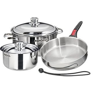 Magma Magma Induction Stainless Nesting Cookware Set 7pc