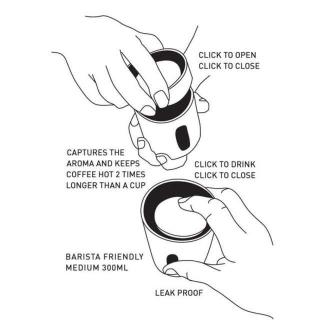 Palm Coffee Cup Orange