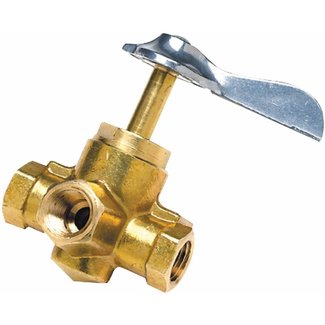 Fuel Line Valve 1/4-1/4 3 Way