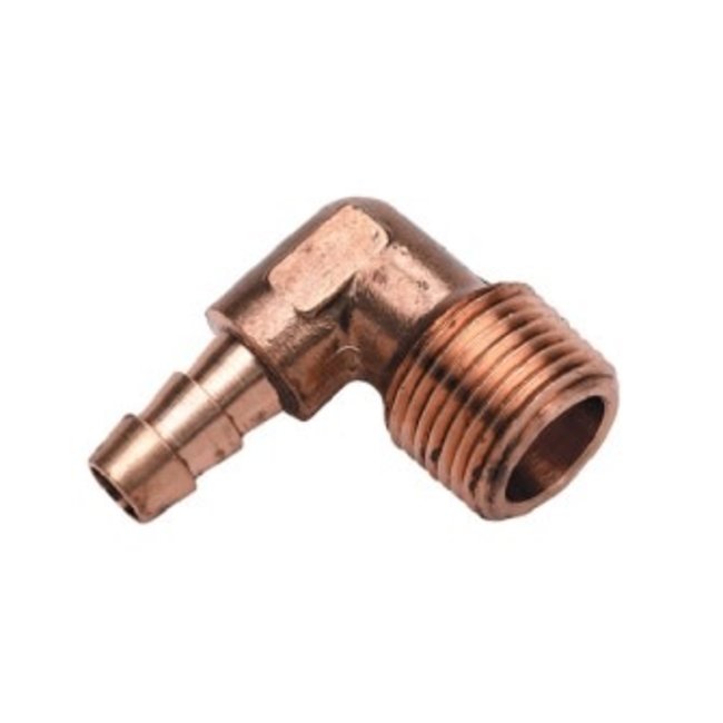 Hose Adaptor Barb 90° 3/8" To 3/8" Npt