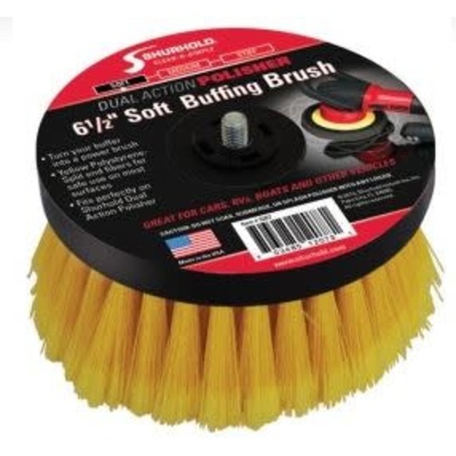 Shurhold Soft Yellow Buffing Brush for Polisher