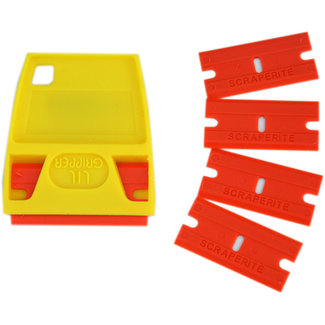 Scraperite Scraper Razor Blades & Handle Orange 5pk