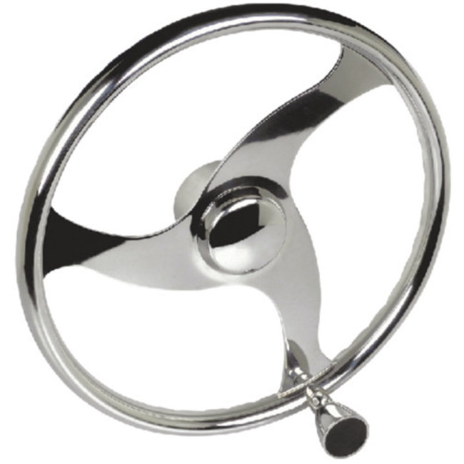 Steering Wheel w/Knob 13.5" S.S.