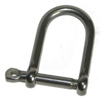 Gloma Shackle Ex Wide "D" 3/16"