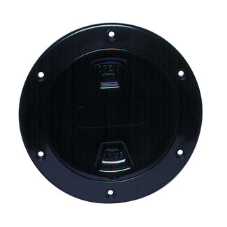 Beckson Deck Plate / Inspection Port 4" Black Smooth