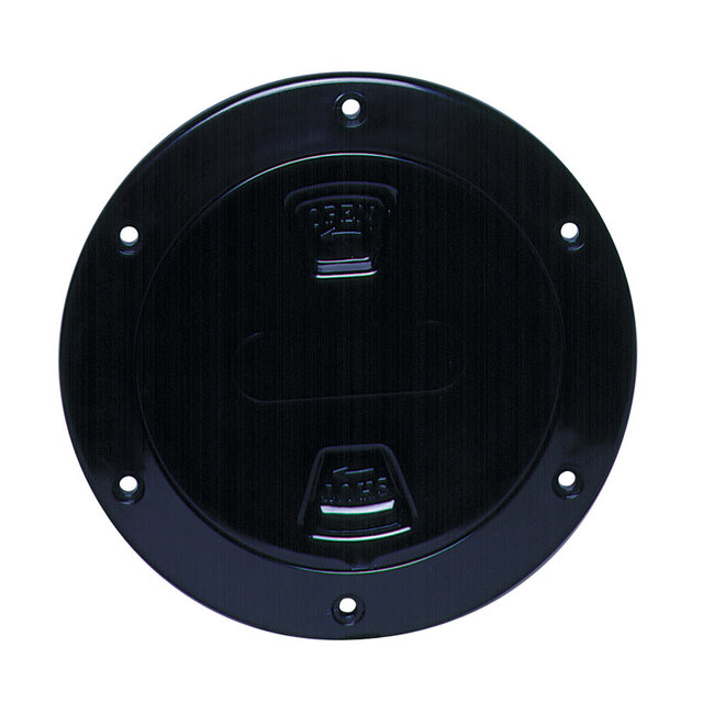 Beckson Deck Plate / Inspection Port 4" Black Smooth