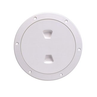 Beckson Deck Plate / Inspection Port 6" White Smooth