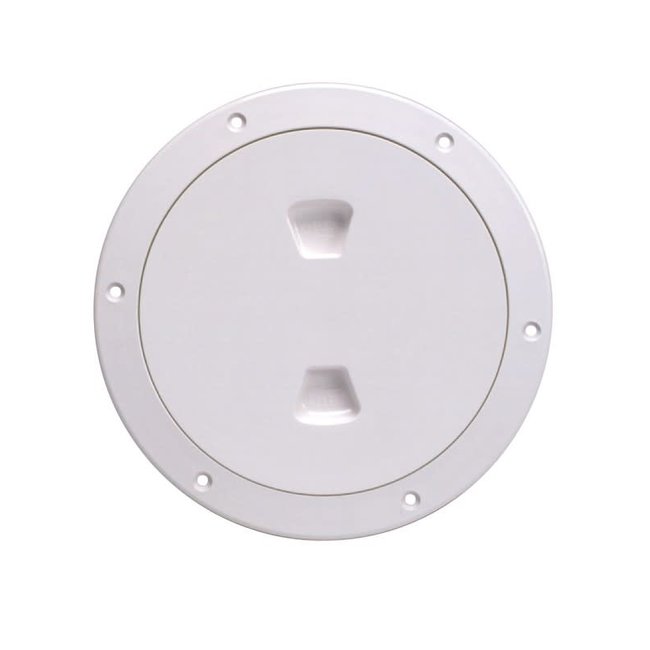 Beckson Deck Plate / Inspection Port 6" White Smooth