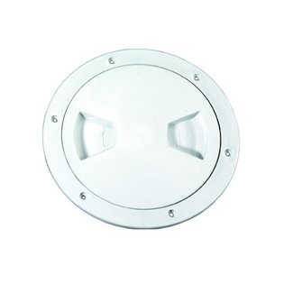 Deck Plate  / Inspection Port 4" White Threaded With O-Ring