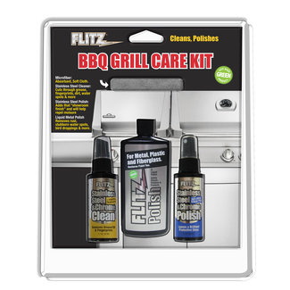Flitz Cleaner BBQ Grill Kit