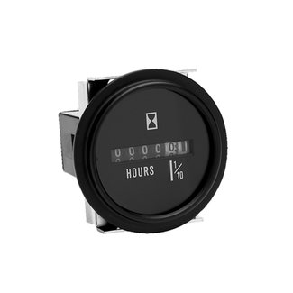 Gauge Hour Meter Black Bezel