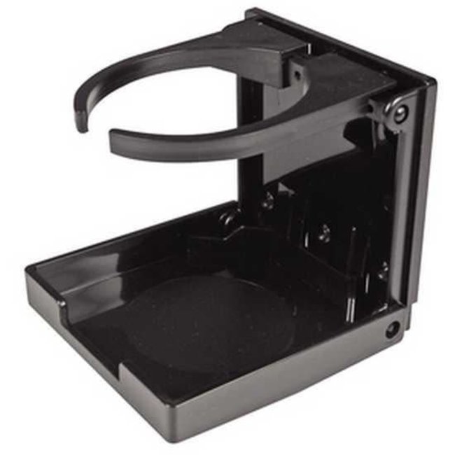 Folding and Adjustable Drink Holder Black